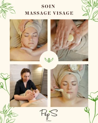 🌿 Soin Massage Visage 🌿

 Offrez à votre peau une véritable parenthèse de bien-être grâce à ce soin entièrement personnalisé selon les besoins spécifiques de votre peau.

Découvrez ses bienfaits :
 ✨ Active la micro-circulation sanguine et lymphatique
 ✨Anti-oxydant 
 ✨ Booste l’éclat du teint
 ✨ Effets adaptés à votre type de peau :liftant, purifiant, apaisant , nourrissant
 ✨ Détend les tensions faciales et mentales 
 ✨ Tonifie et raffermit la peau 
 ✨ Favorise le renouvellement cellulaire 

Pep'Sment vôtre...

Laure & Lucie 🌿

Soin d’1h à 75€
Soin d’1h30 à 110€

Réservez dès maintenant ! 🗓

💻www.pepscosmetique.fr
☎06.78.07.26.74
📩peps.cosmetique@lilo.org
📍20 rue Sadi Carnot, Pont-Audemer 27500

#bienetreaunaturel #institutdebienetre #soindesoi #detenteetbienetre #soinmassagevisage #SoinDuVisage  #massagebienetre